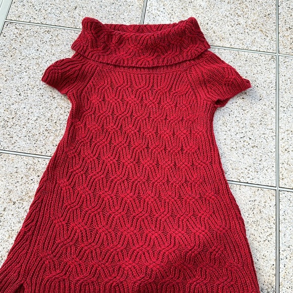 Worthington, Red, Size Large, Short Sleeve Sweater Dress - Picture 4 of 5